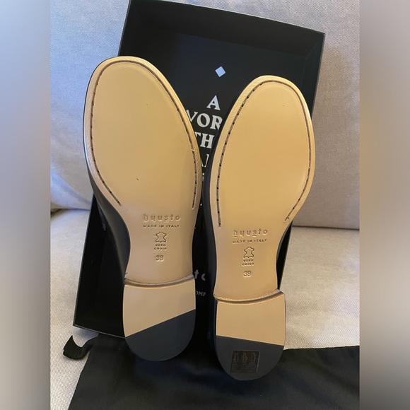 Hyusto Mick Moccasin Black Leather Loafers - Picture 5 of 7